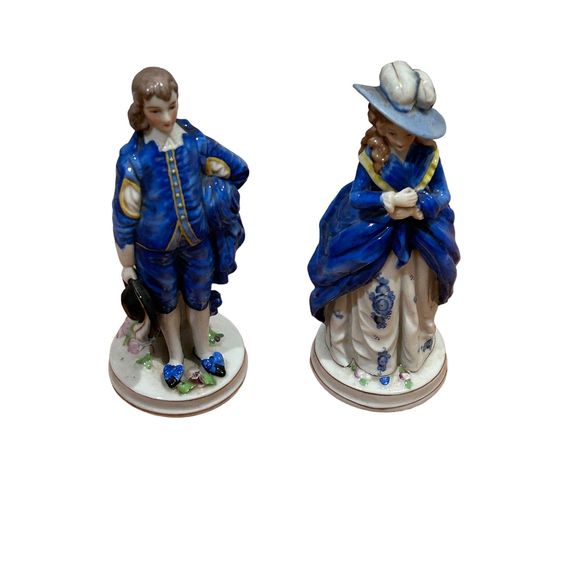 Japanese Porcelain Victorian Colonial Couple Japanese